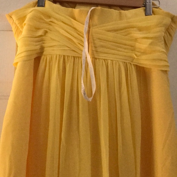 Yellow Strapless Evening Dress - Picture 4 of 5